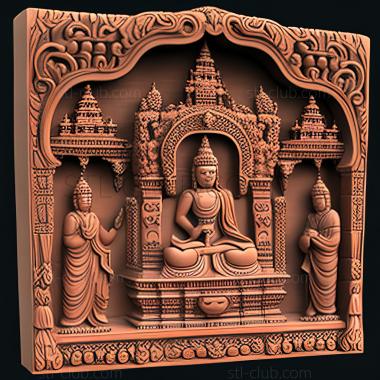 3D model Bodh Gaya (STL)